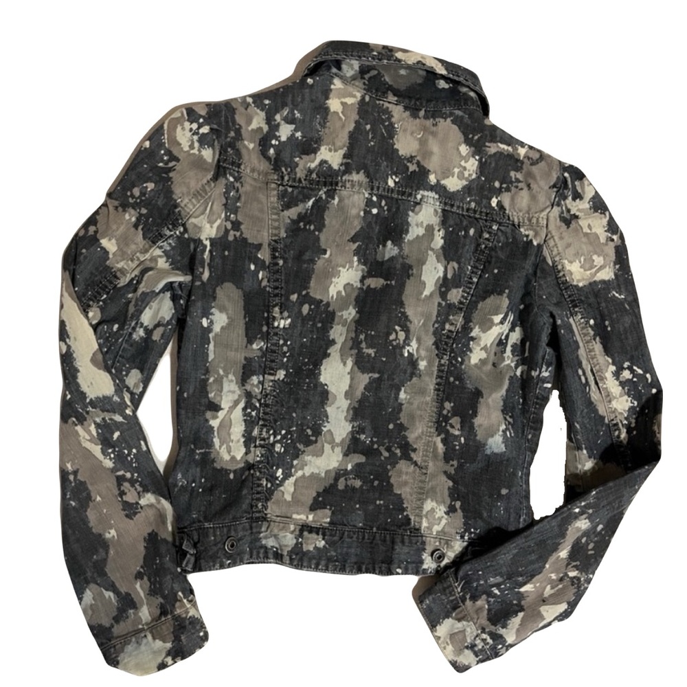 Diesel bleach tie dye cropped jacket - Picture 2 of 5